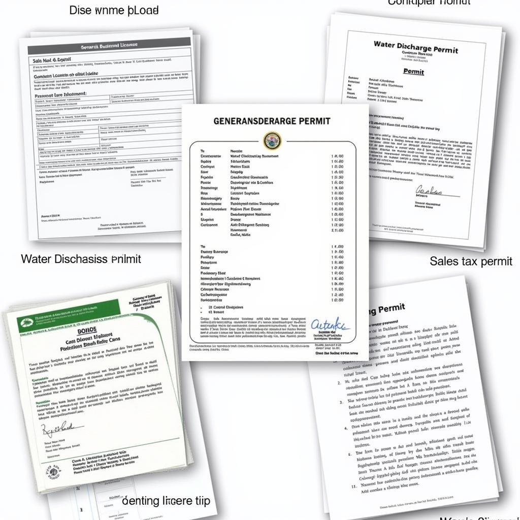 Examples of Different Car Detailing Licenses and Permits