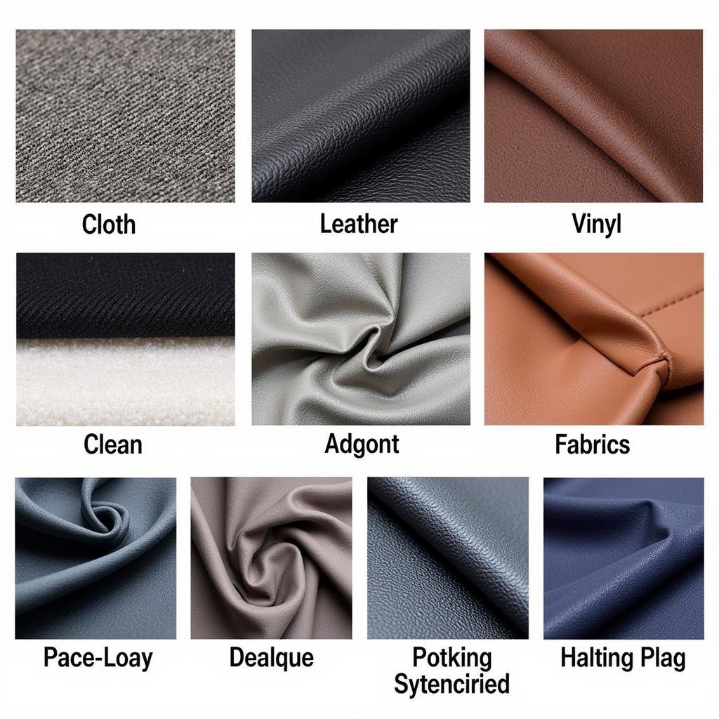 Different Car Seat Materials