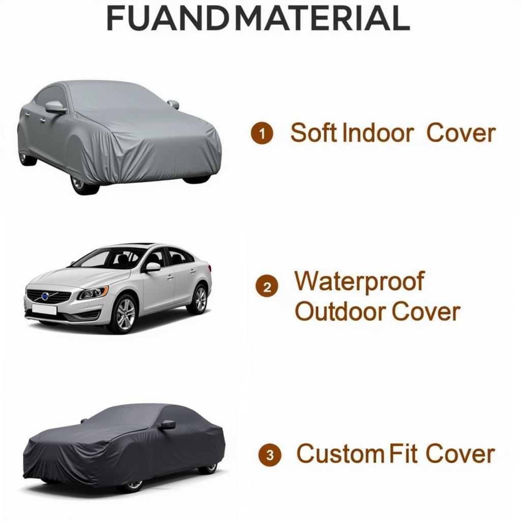 Various car covers for different needs