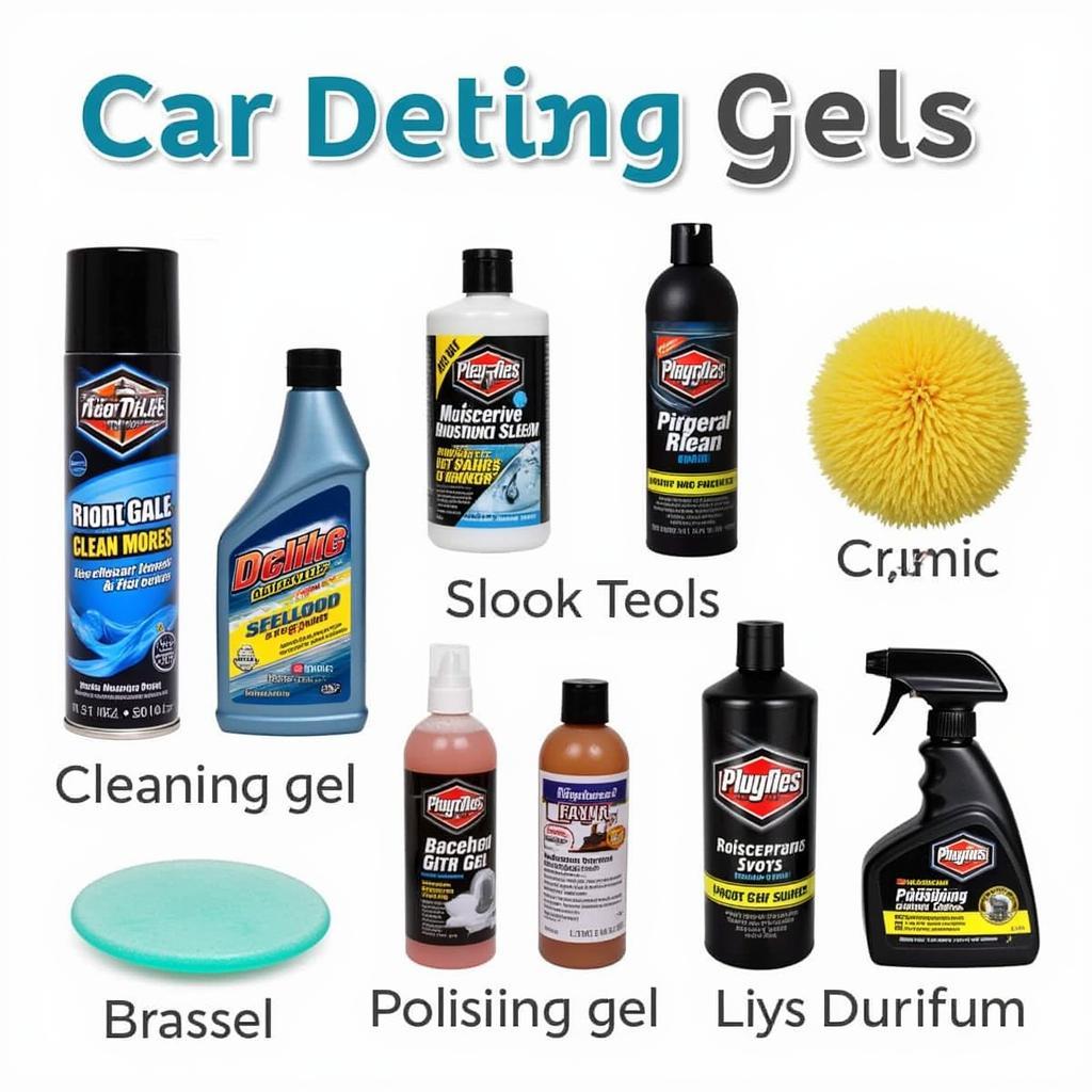 Variety of Car Detail Gels