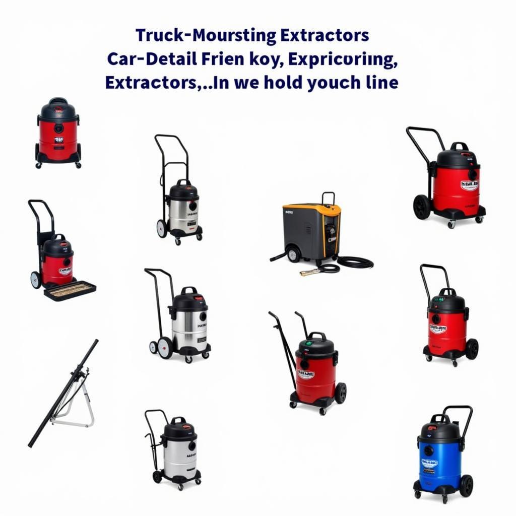 Various Car Detailing Extractors