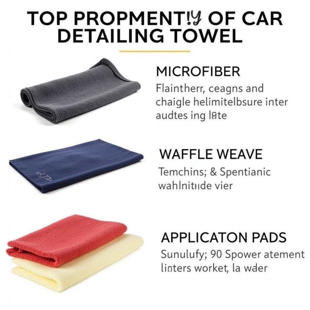 Different Types of Car Detailing Towels for Various Purposes