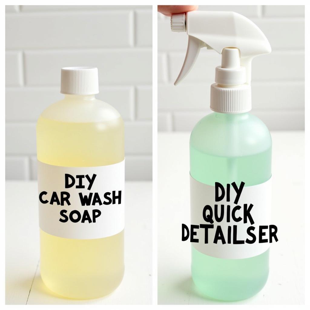 DIY Car Wash Soap and Quick Detailer