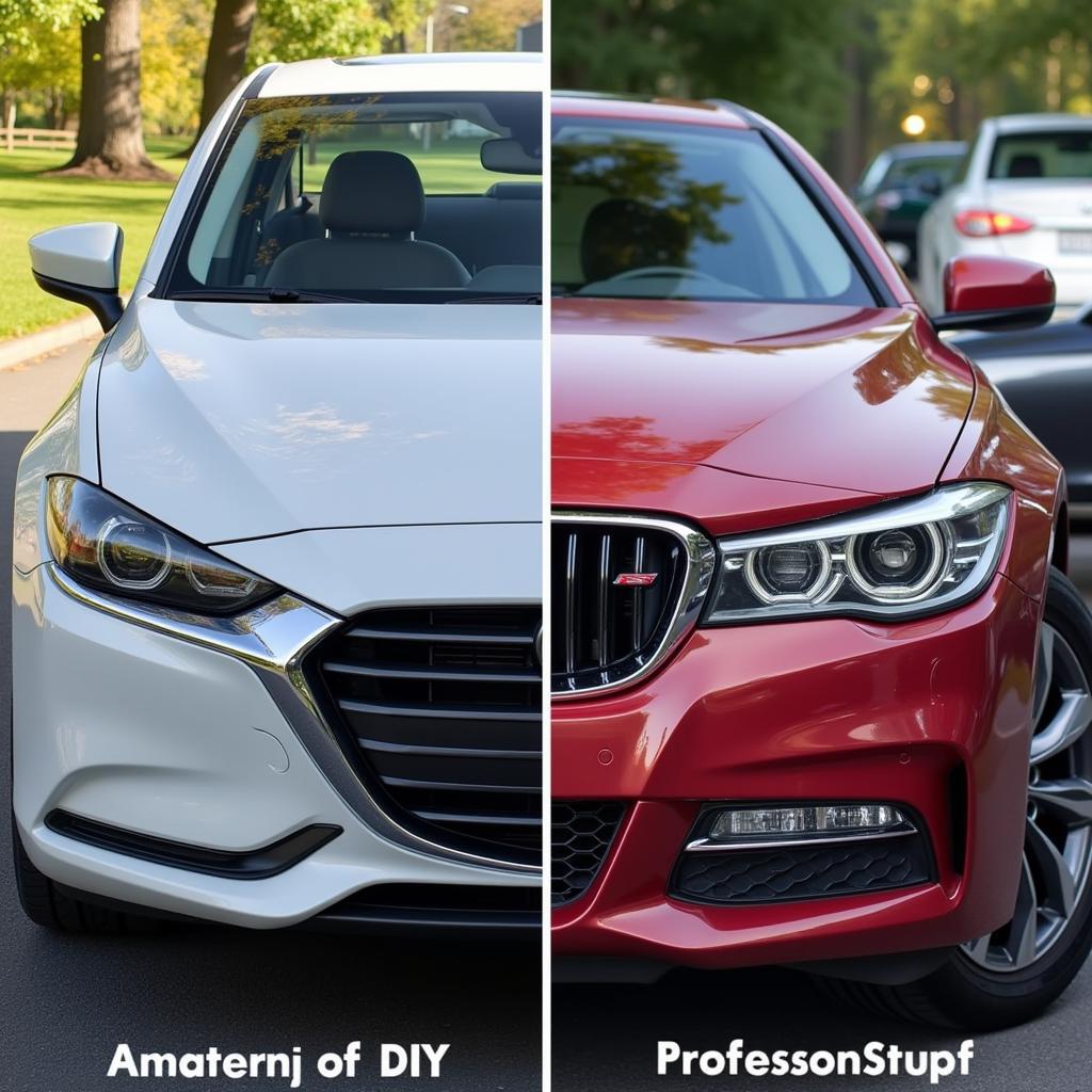 DIY vs. Professional Car Detailing Comparison