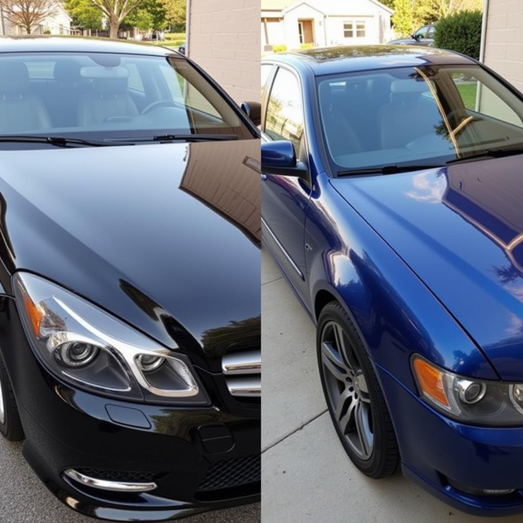 Comparison between DIY and professional car detailing in Danbury, CT, highlighting the advantages of professional service.