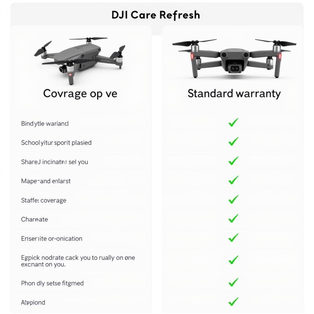 Comparing DJI Care Refresh and Standard Warranty for Spark