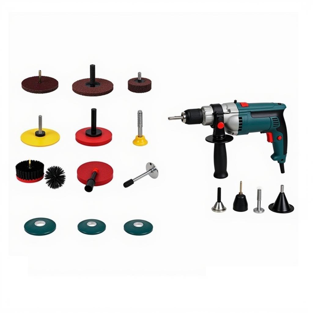 Variety of Drill Attachments for Car Detailing