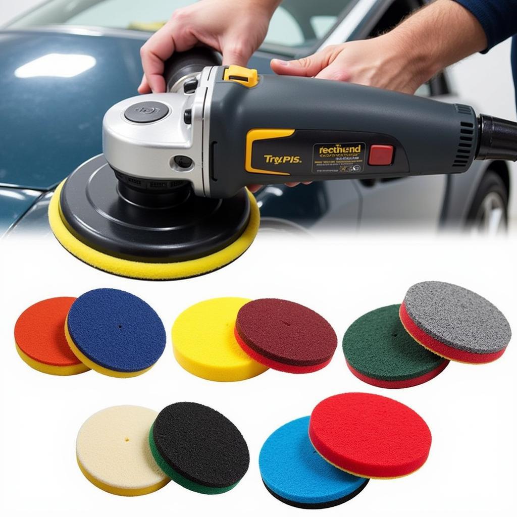 Dual-Action Polisher and Polishing Pads for Paint Correction