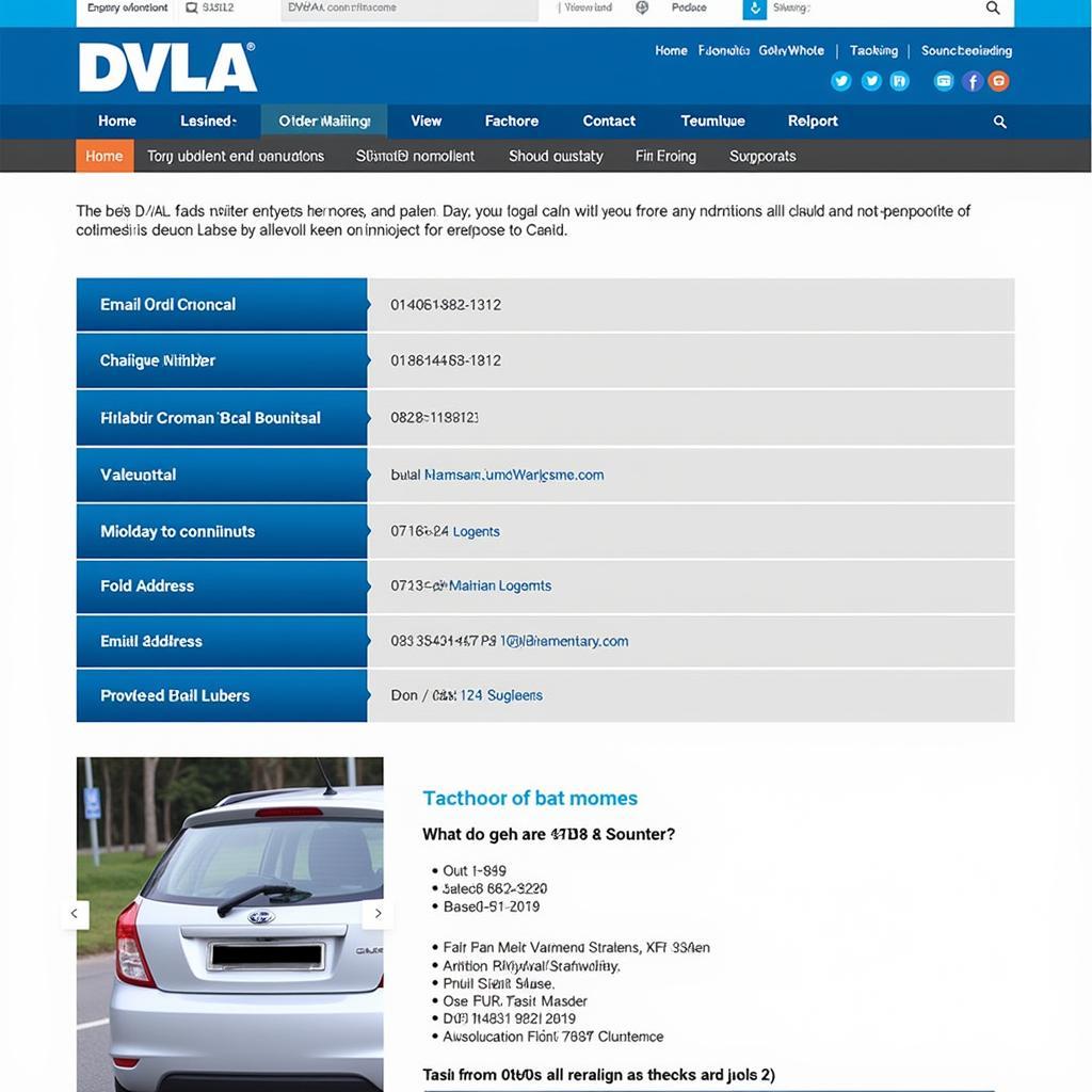 Contacting the DVLA