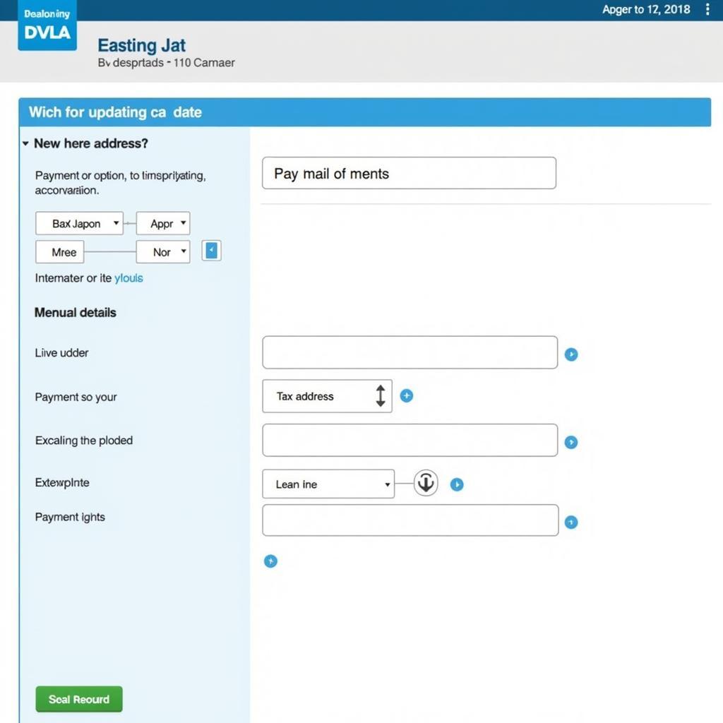 Updating Car Tax Details Online via DVLA Website