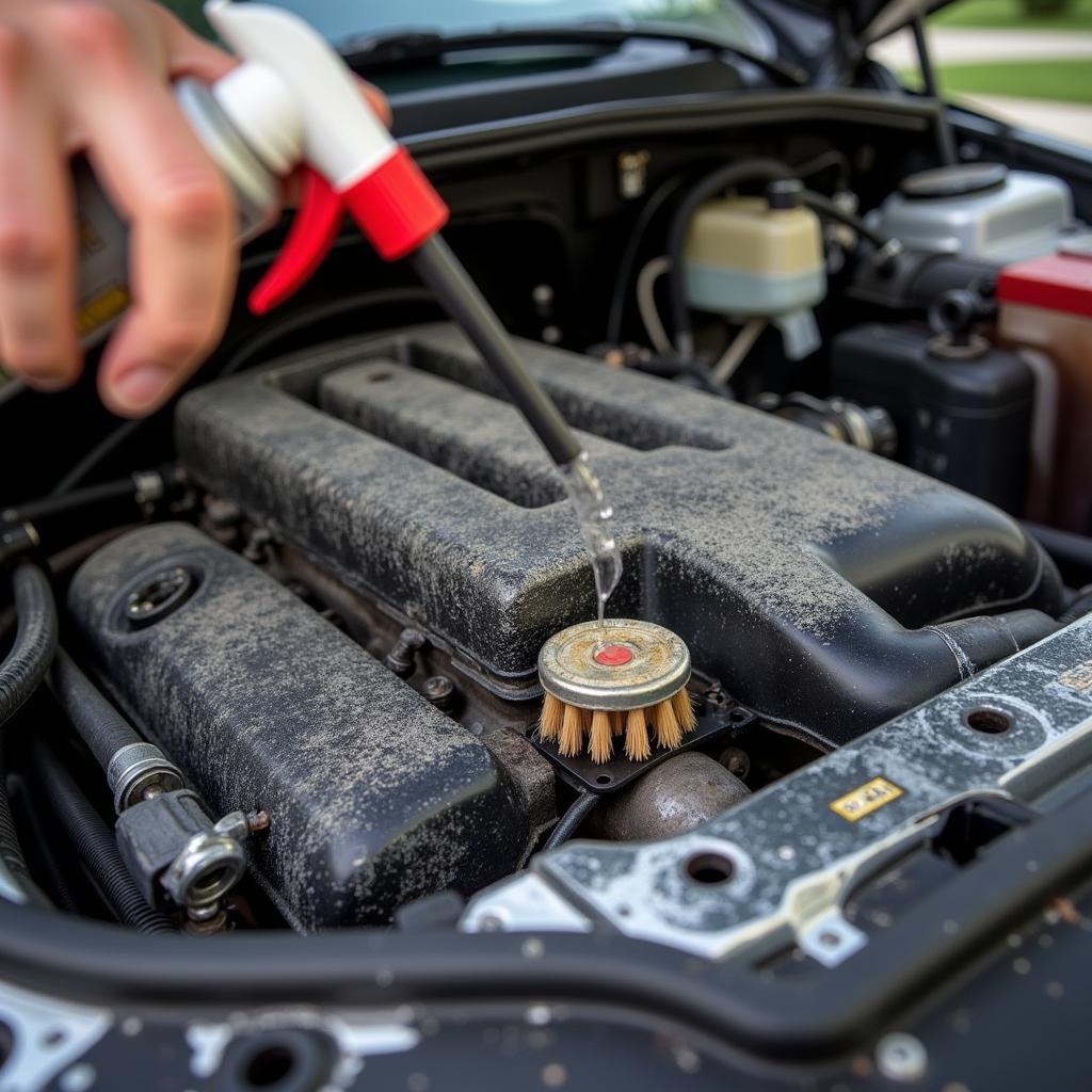 Engine Bay Degreasing Process