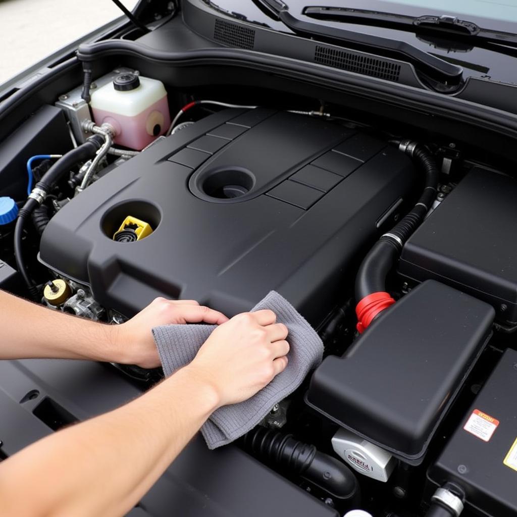 Applying Dressing to the Car Engine