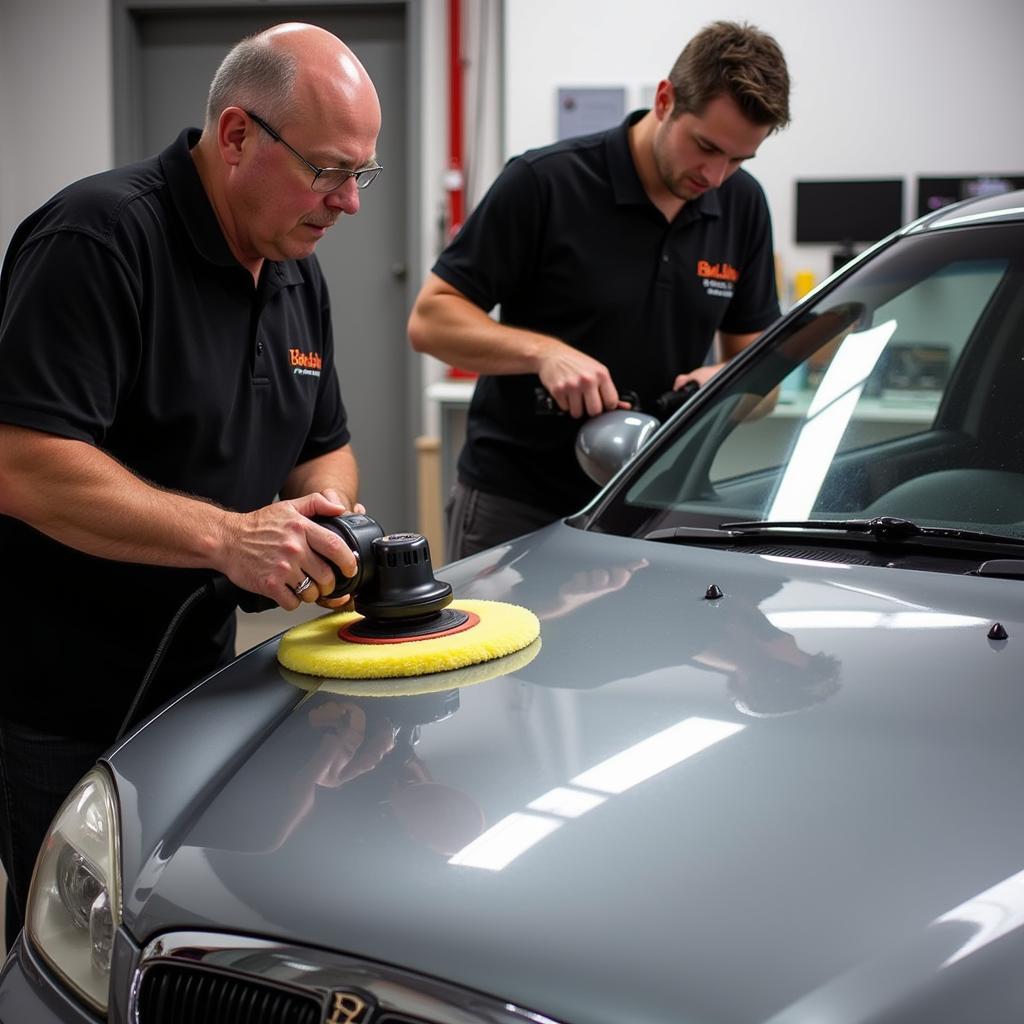 Ernie Schelin Demonstrating Paint Correction Techniques