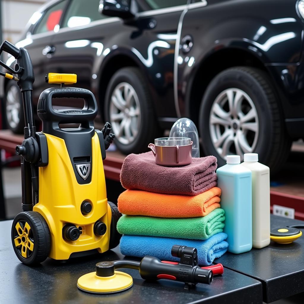 Essential Car Detailing Equipment: Pressure Washer, Polisher, Microfiber Towels