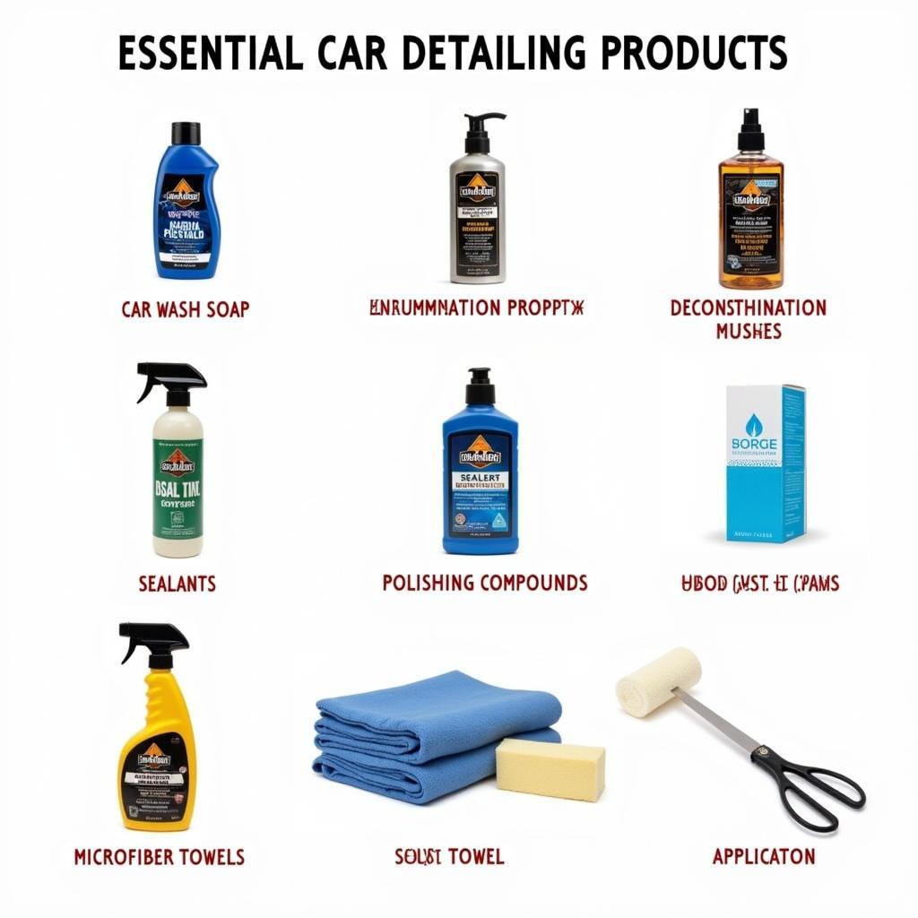 Essential Car Detailing Products