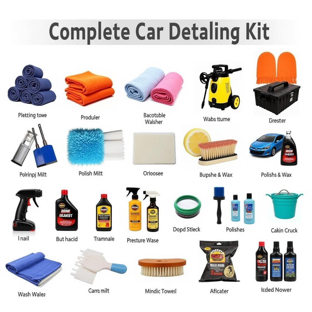 Essential Car Detailing Tools Kit