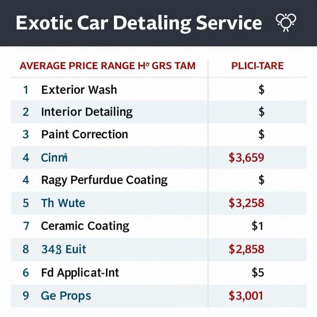 Exotic Car Detailing Calgary Prices