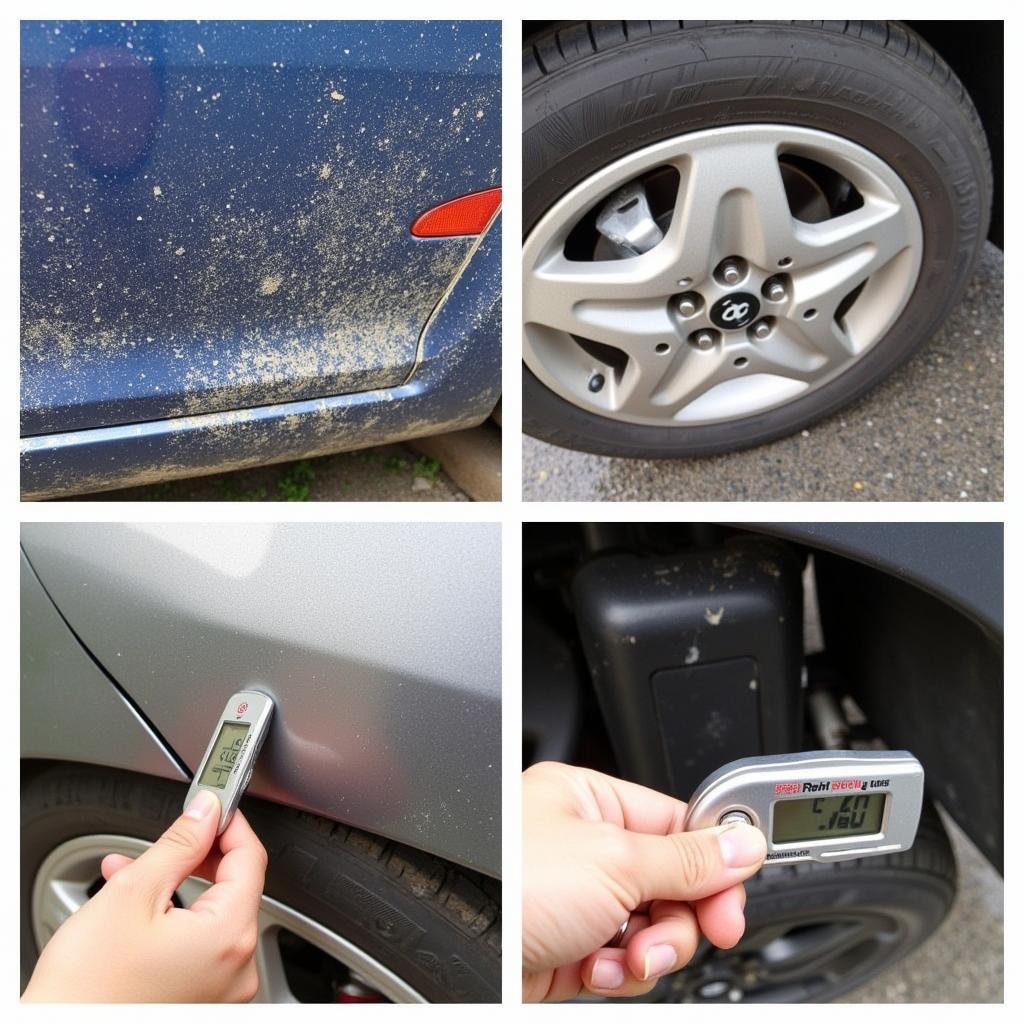 Exterior Assessment of a Heavily Soiled Car