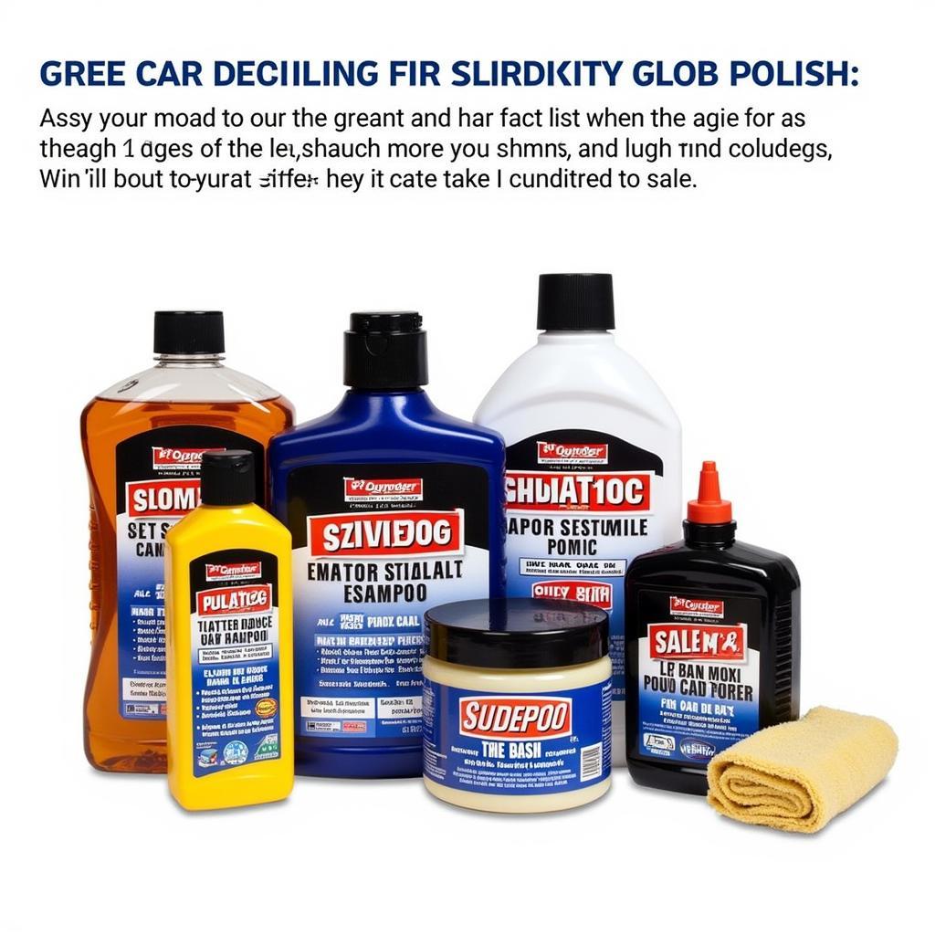 Essential Exterior Car Detailing Chemicals Kit