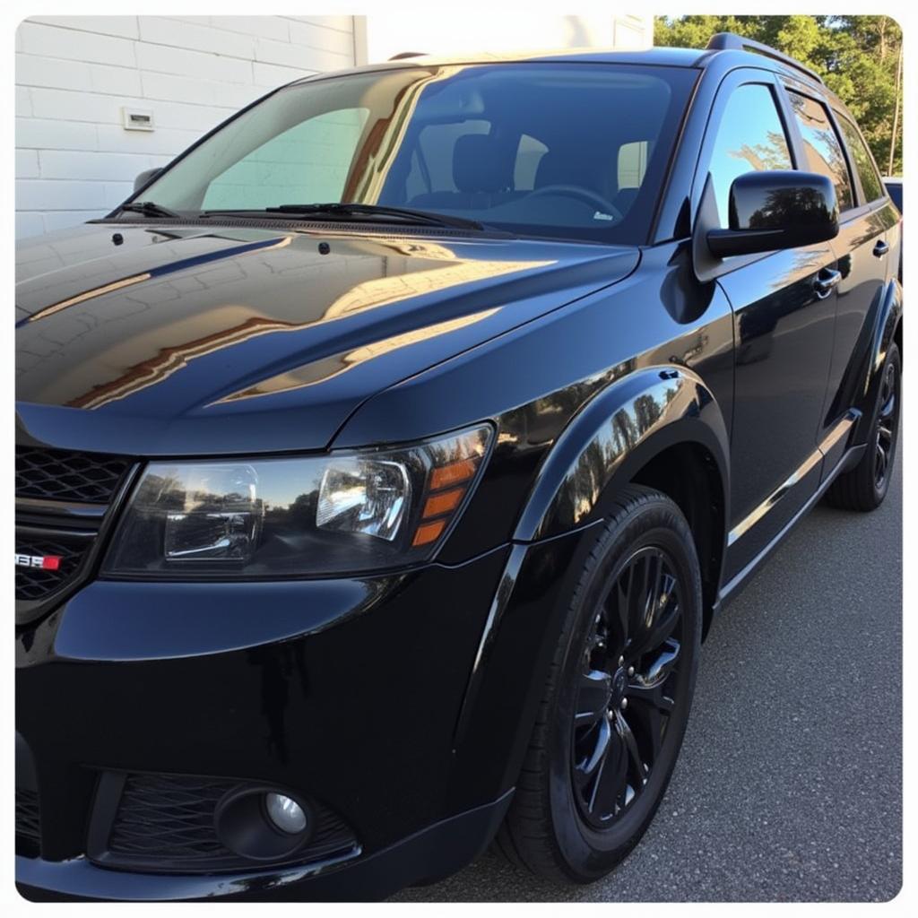 Exterior Car Detailing in Knoxville: A shining example of a professionally detailed car exterior.