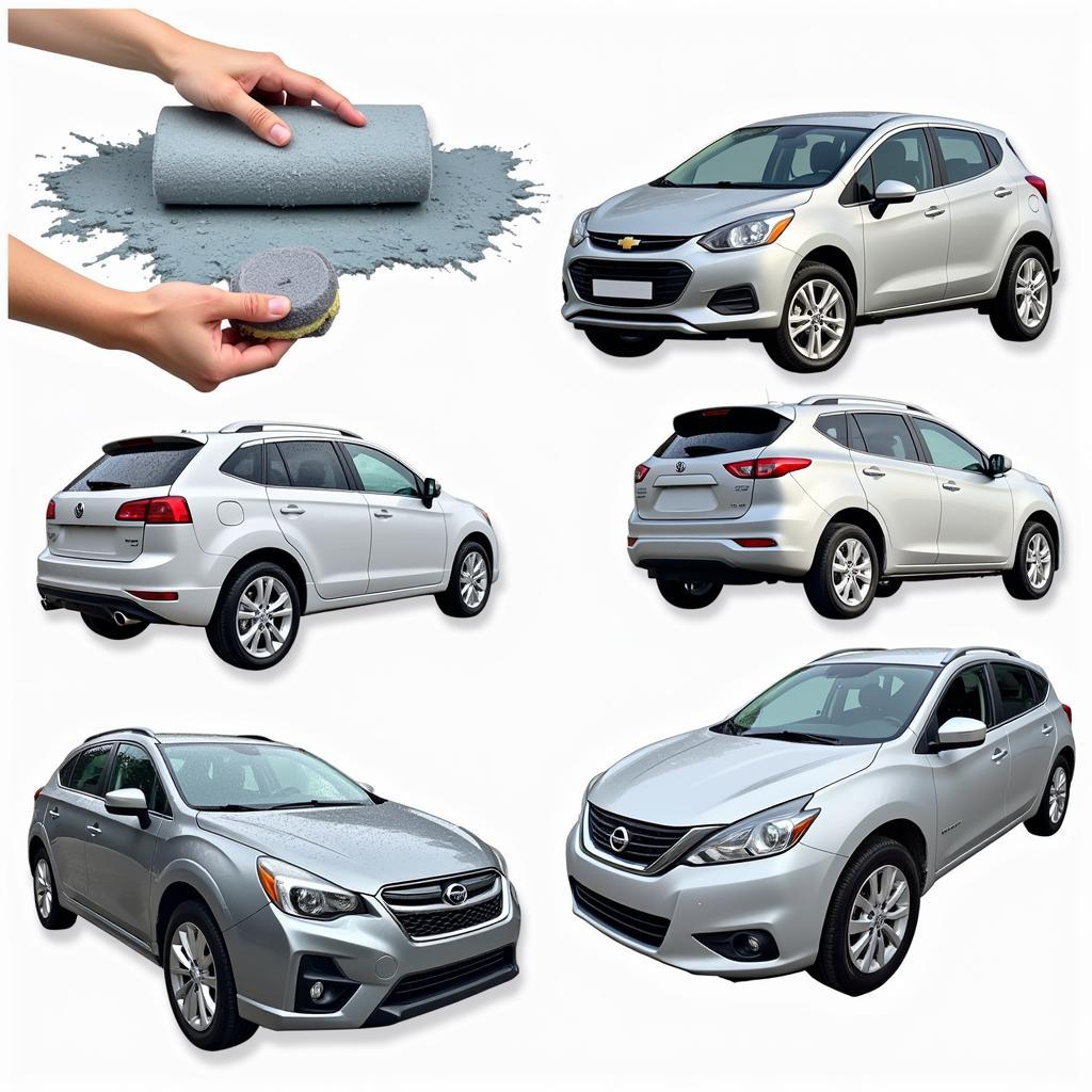 Exterior Car Detailing Process: Washing, Claying, Polishing, and Waxing