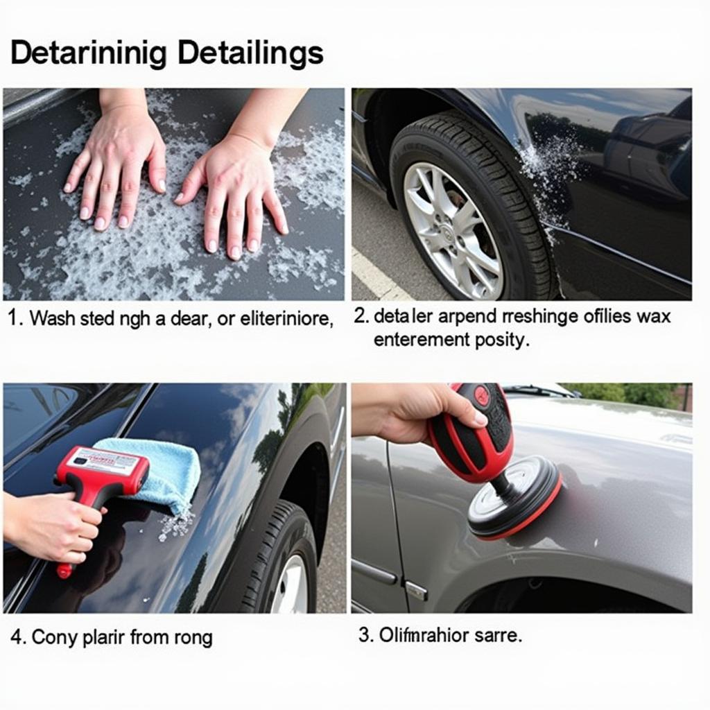 Exterior Car Detailing Process in Action