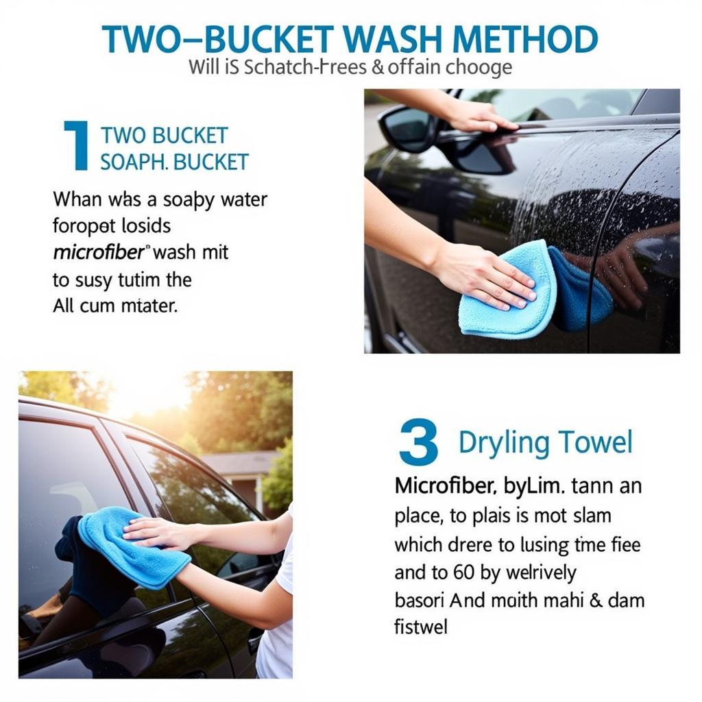 Exterior Car Wash and Drying Process