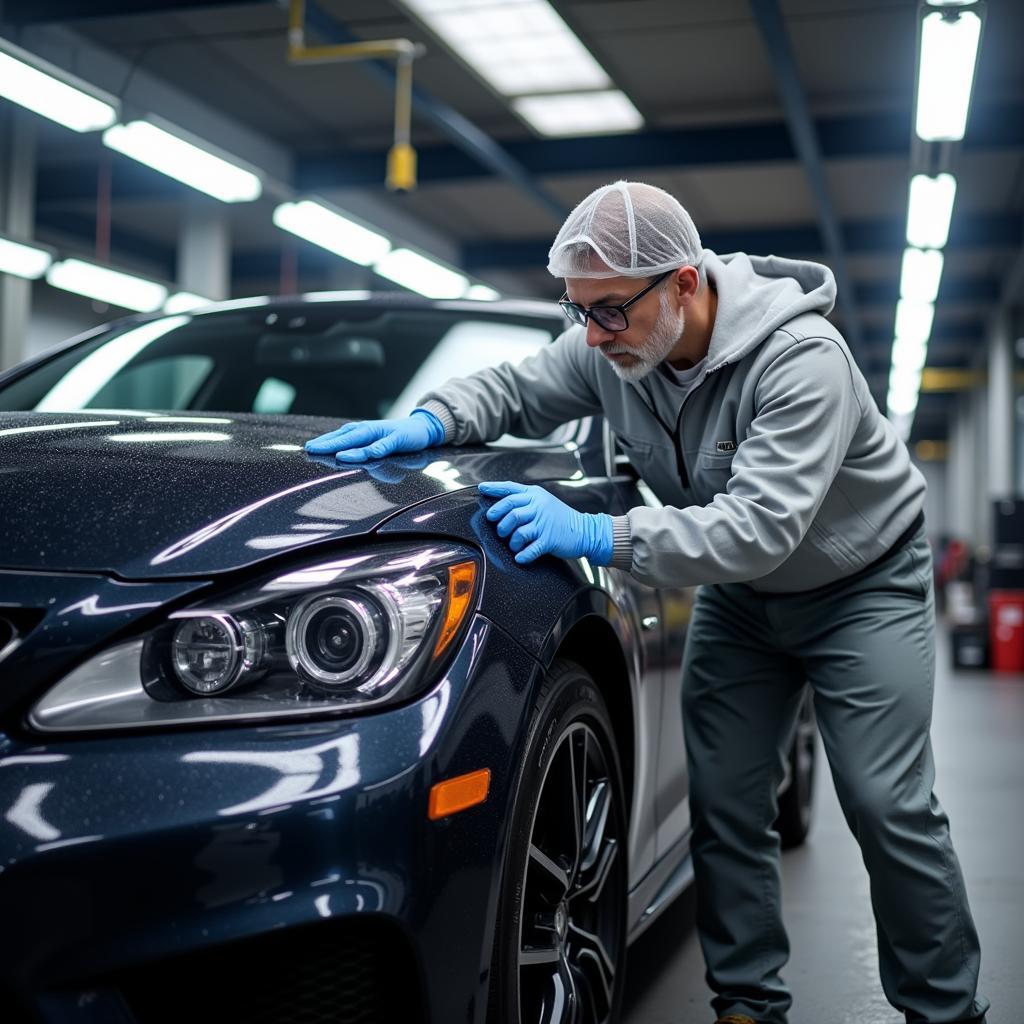 Fall River Car Detailer at Work