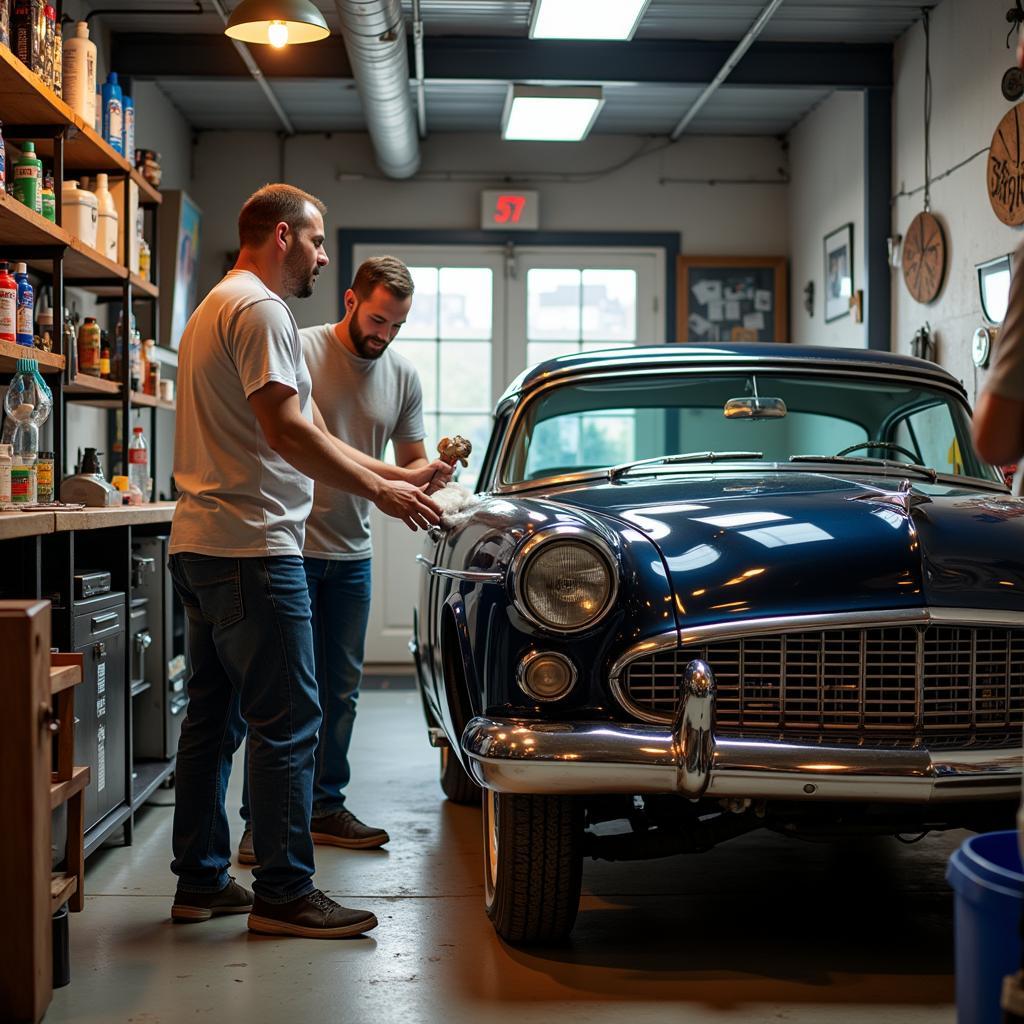 Family Owned Car Detailing Shop in Action