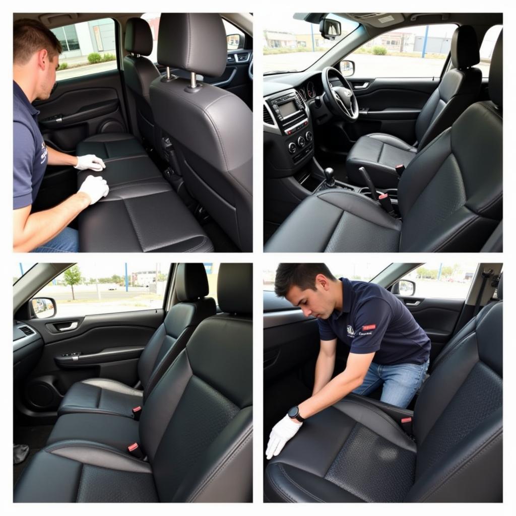 Fast car detailing in Arden: Interior cleaning.