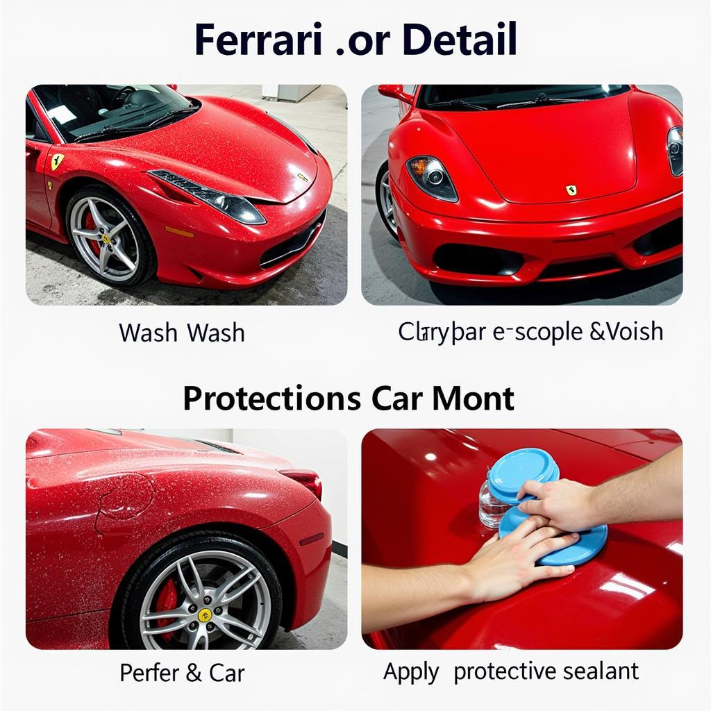 Ferrari Car Detailing Process