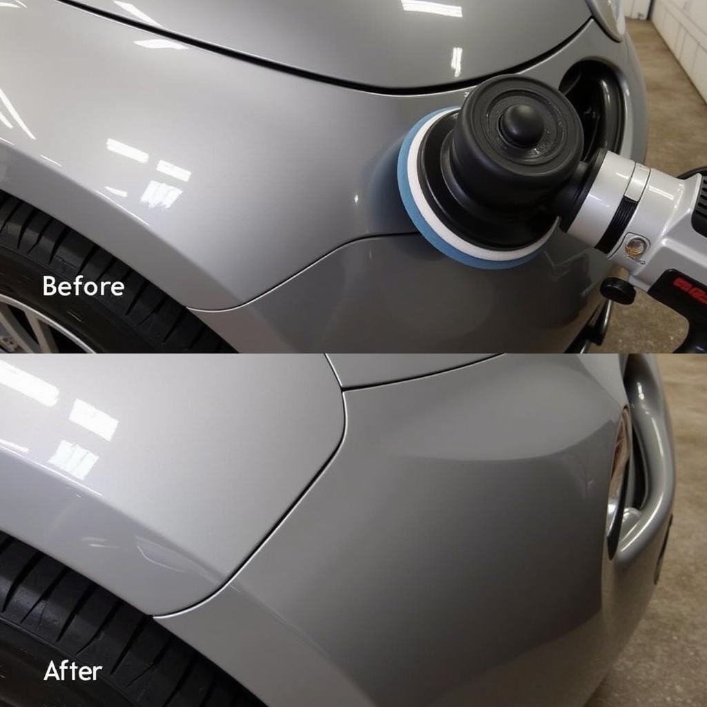 Fiat 500 Paint Correction Process