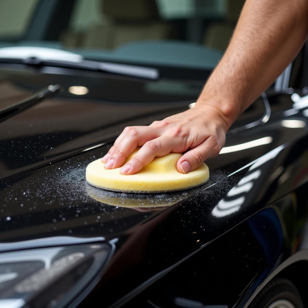 Applying Carnauba Wax for a Deep Shine