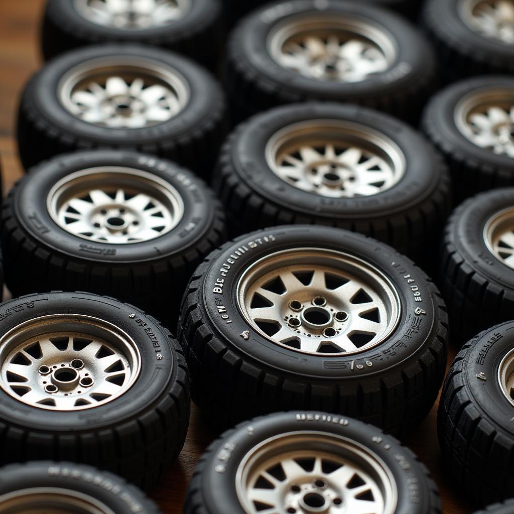 Detailed Model Car Tires