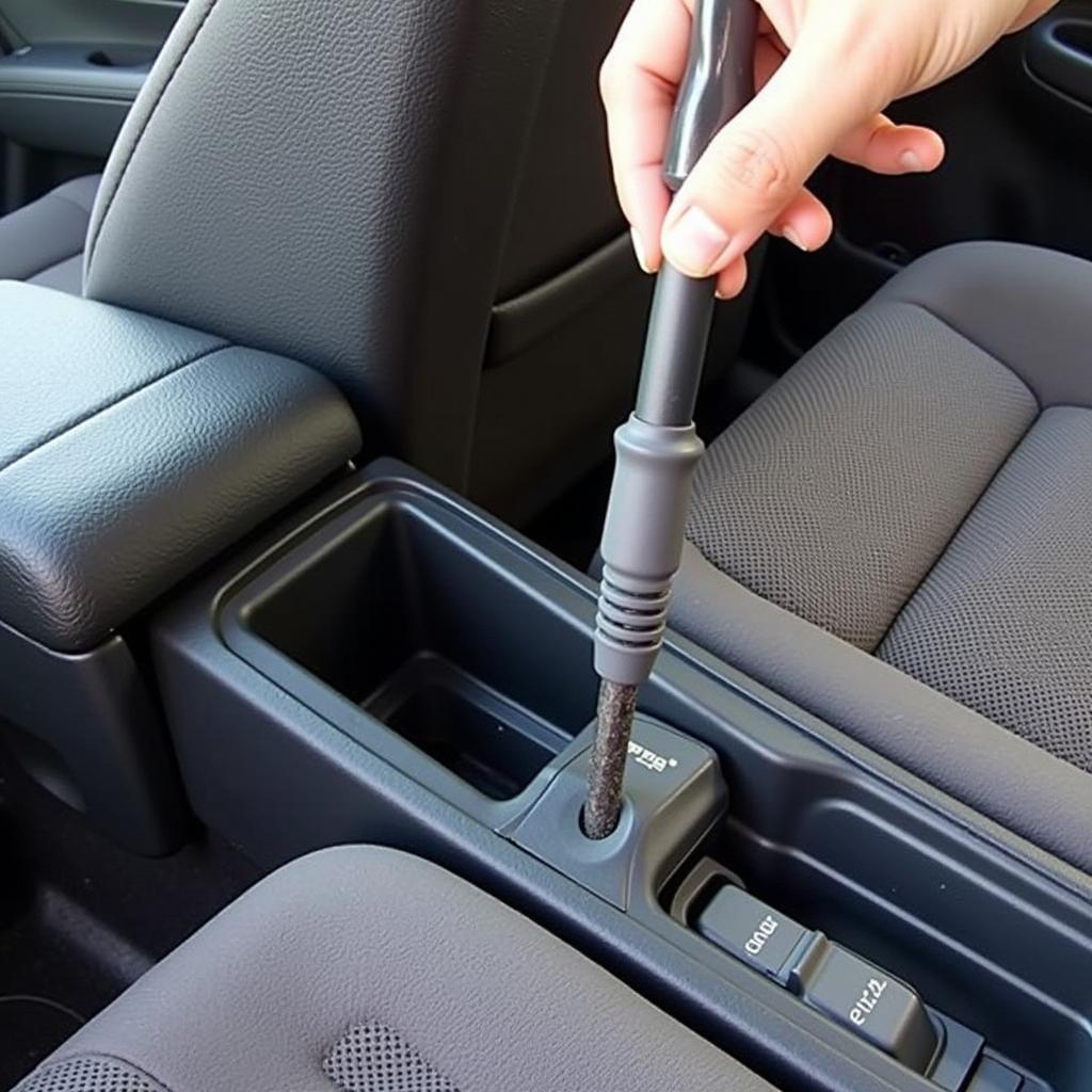 Flexible Crevice Tool for Car Detailing