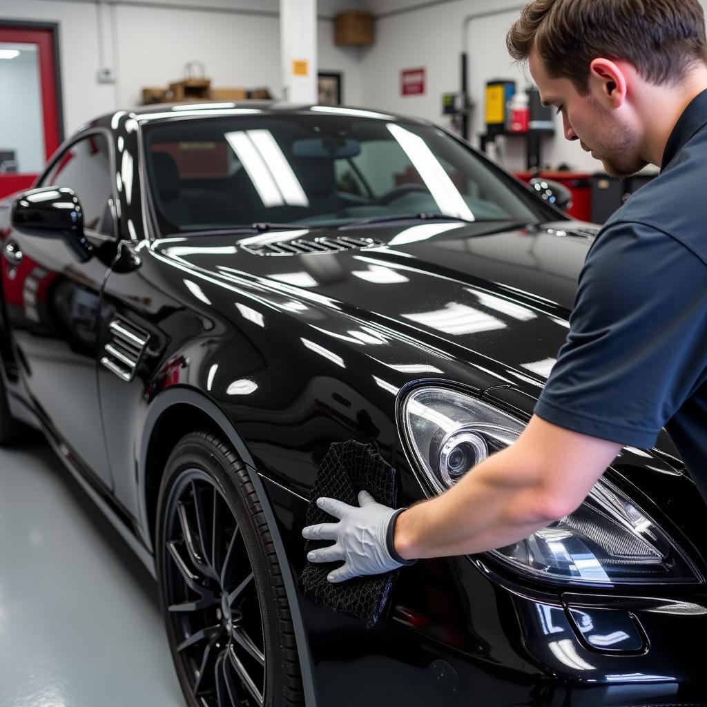 Protecting a car's exterior with detailing services in Franklin, TN