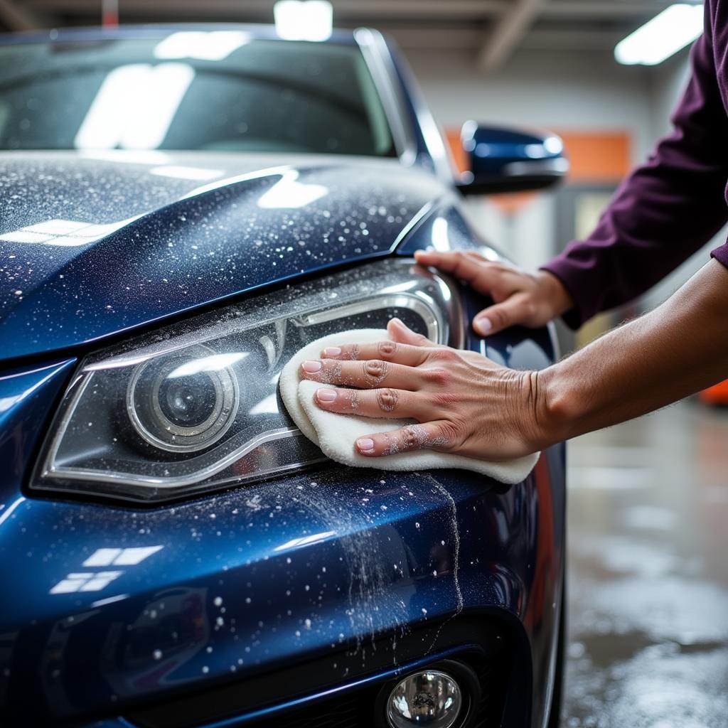 Exterior Car Detailing: Washing and Clay Bar Treatment