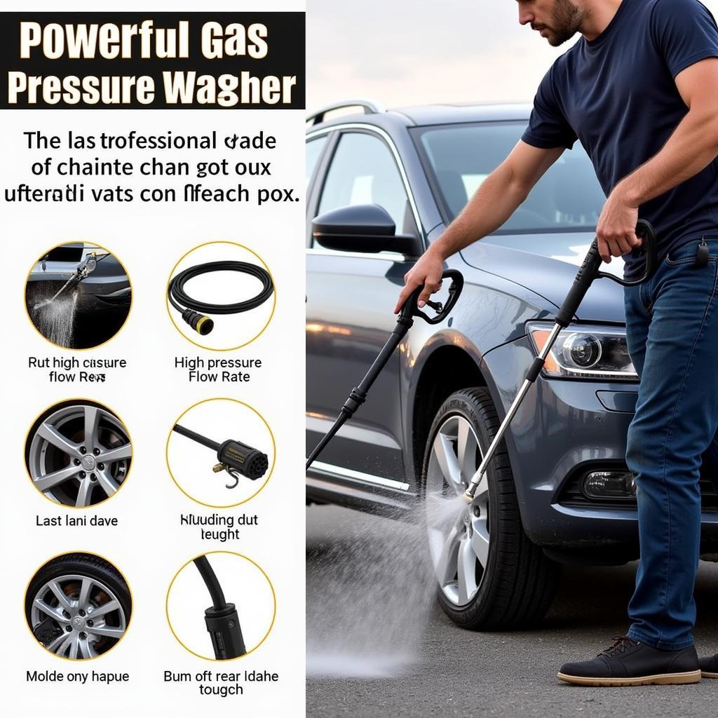 Gas Pressure Washer for Professional Car Detailing