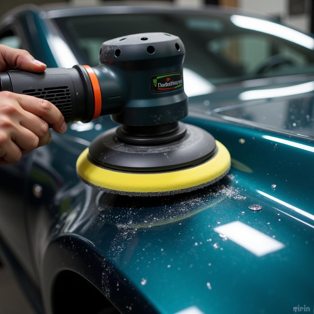 Green Lantern Car Detail Paint Correction