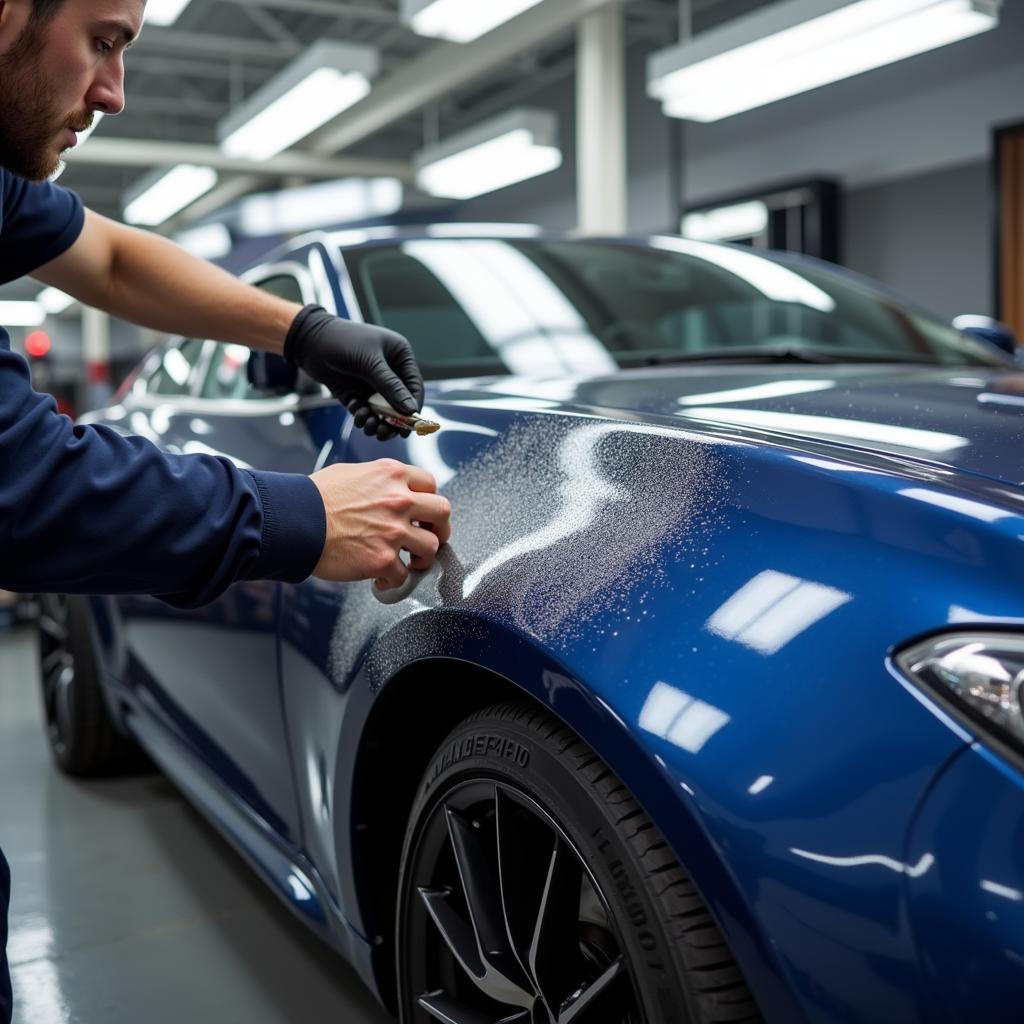 Greenfield Car Detailing Process in Action