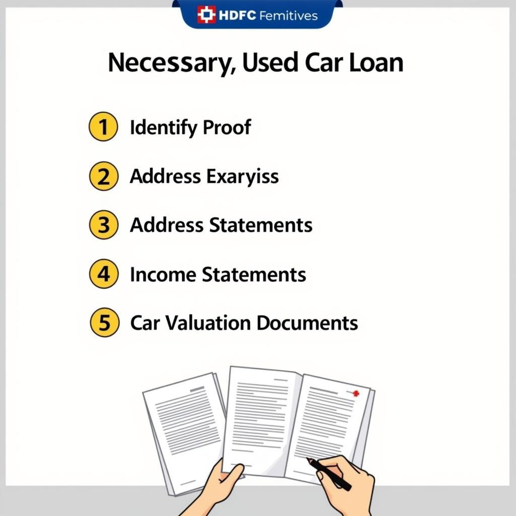 Required Documents for HDFC Used Car Loan