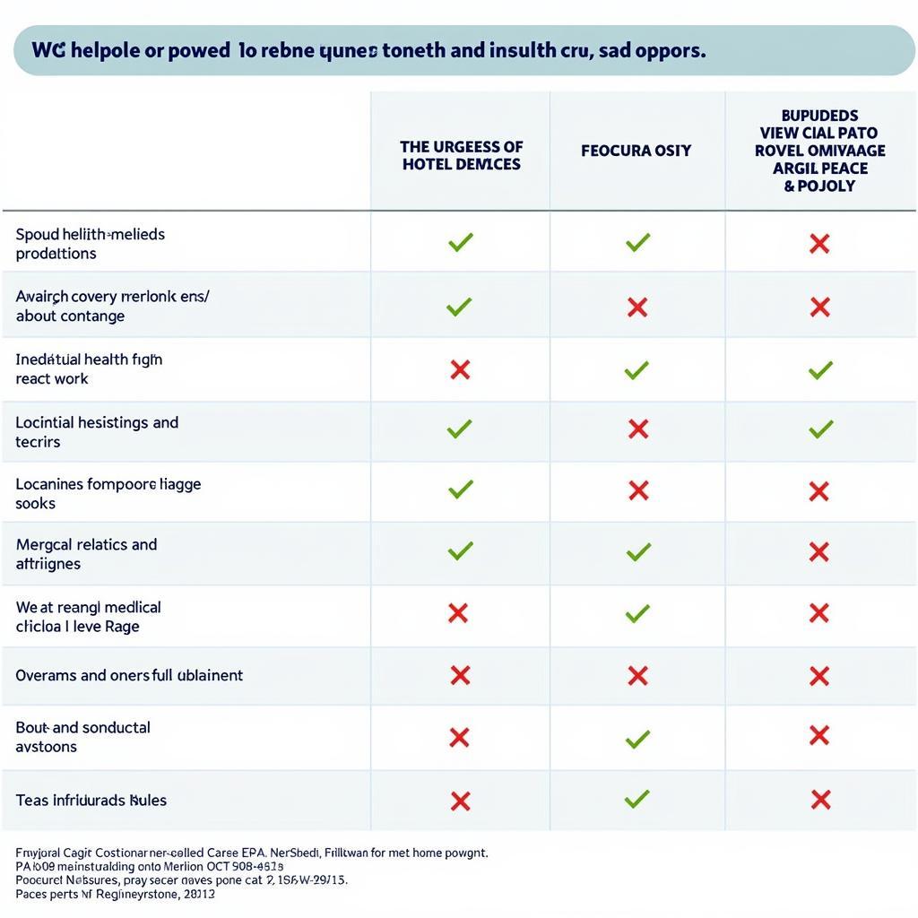 Health Care Plan Coverage Details