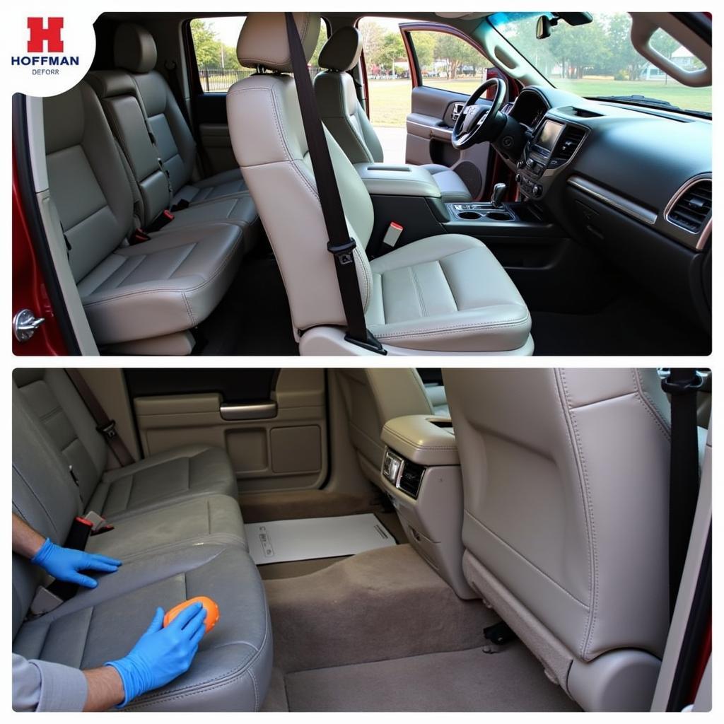 Hoffman Interior Car Detailing Deep Cleaning Process