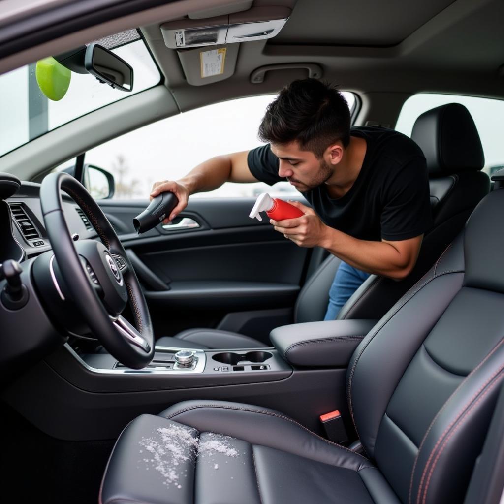 Meticulous Interior Car Detailing at Holbrook Center