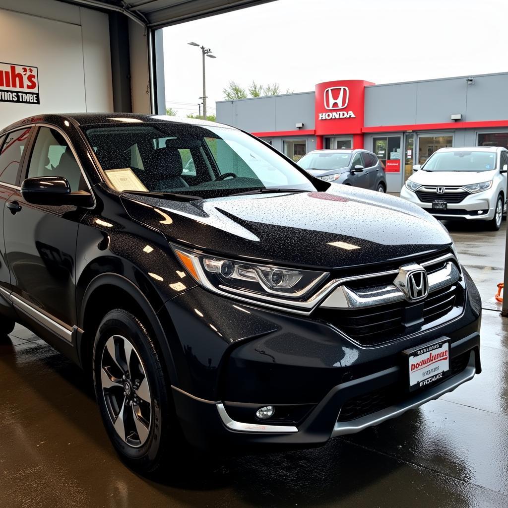 Exterior Wash of a Honda CR-V in Mishawaka