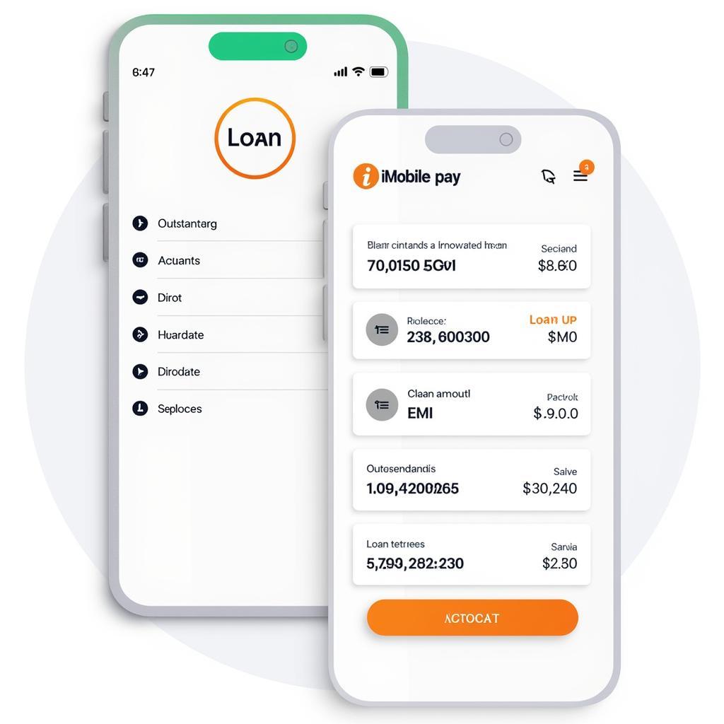 iMobile Pay App Loan Section Screenshot