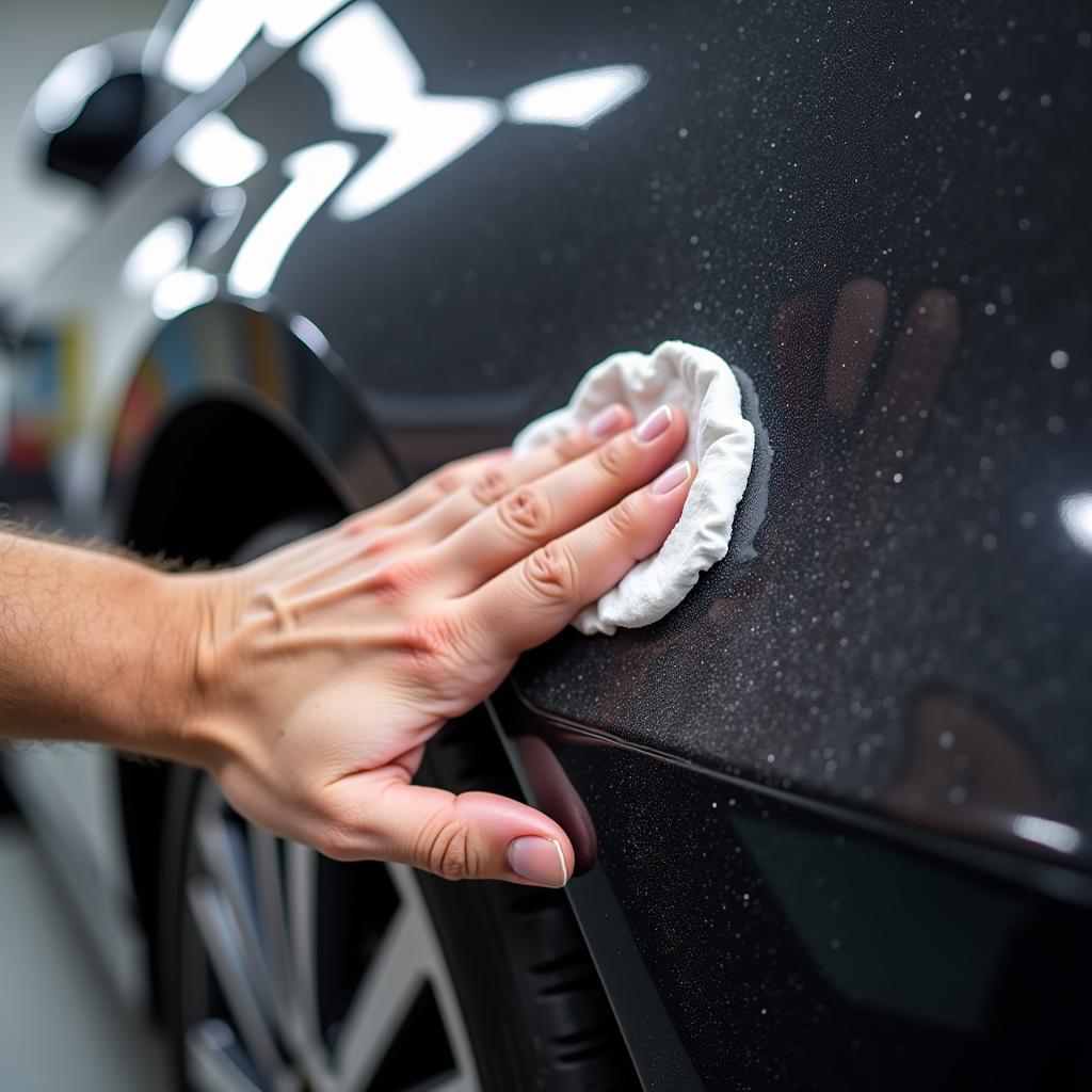 Inspecting Car Paint for Contaminants