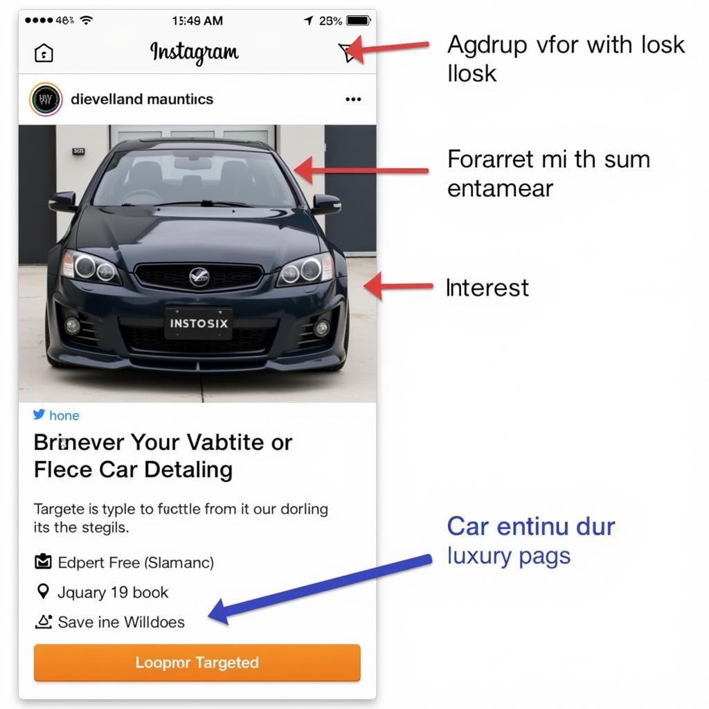 Targeted Instagram Ad for Car Detailing Services