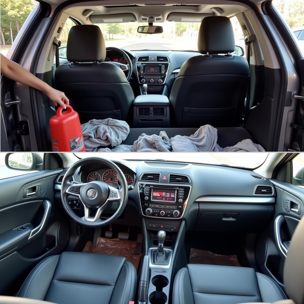 Cleaning Car Interior Before Trading In