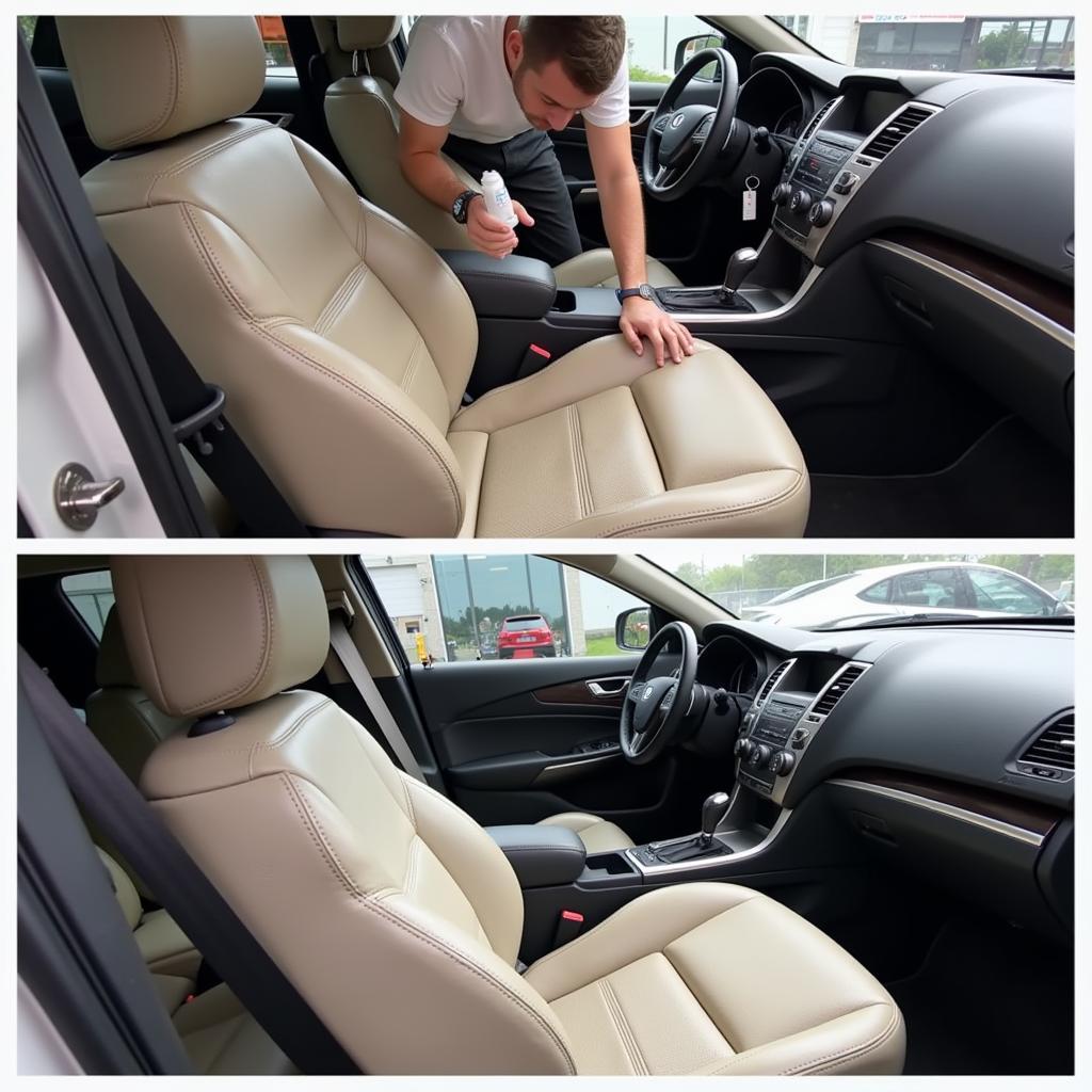 Interior Car Detailing Cleaning Upholstery